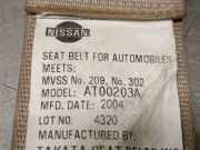 Sicherheitsgurt Mh 88843ZA080 Nissan Maxima QX (CA33) Limousine 2.0 V6 24V (QQ20DE)