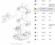 Schlauch G4D39F466EA Jaguar (X760) 2.0 D