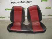 Rücksitzbank CUERONEGROYROJO Peugeot 206 CC (2D) Cabrio 2.0 16V (EW10J4(RFN))