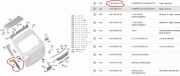 Zierleiste ACHTER A1676901501 Mercedes-Benz GLE (V167) SUV 300d EQ Boost 2.0 Turbo 16V 4-Matic (OM654.820)