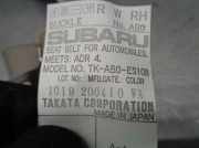 Sicherheitsgurt Rechts Hinten 64662AG100WA Subaru Legacy Touring Wagon (BP) Kombi 3.0 R 24V (EZ30D)