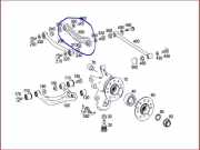 Querlenker Rb A1643501606 Mercedes-Benz ML II (164/4JG) SUV 3.5 350 4-Matic V6 24V (M272.967)