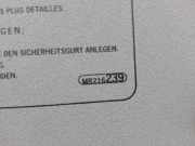 Sonnenblende Rechts MR216239 Mitsubishi CARISMA BERLINA 4 (DA0) 1.9 Turbodiesel