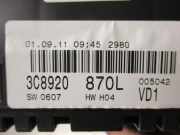 VW PASSAT CC 2012 CFGB Instrumente Tachometer 3C8920870LX 199890KM