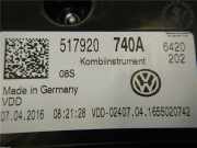 VW GOLF SPORTSVAN 2016 CYVB Instrumente Tachometer 517920740A 34300KM