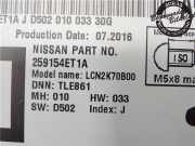 NISSAN QASHQAI 2017 K9K Navigation/Teile 259154ET1A 18020KM