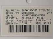 PEUGEOT 3008 2012 RHC KONTROLLDISPLAY 9804898880 106480KM