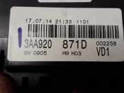 VW PASSAT 3C 2015 CFGC Instrumente Tachometer 3AA920871DX 185000KM