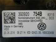VW PASSAT 3C 2017 CUKC Instrumente Tachometer 8500KM