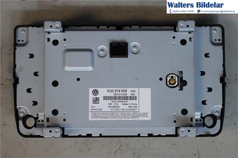VW GOLF / E-GOLF VII 13-20 2015 CPWA Radio CD /Multimediapanel 5G0919605 31100KM