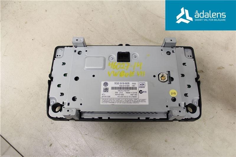 VW GOLF / E-GOLF VII 13-20 2014 CPVA KONTROLLDISPLAY 5G0919605 17560KM