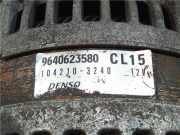 Lichtmaschine 9640623580 Peugeot 206 (2A/C/H/J/S) Schrägheck 1.4 HDi (DV4TD(8HX)) 2002