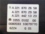 Bedienung Heizung A2218702658 Mercedes-Benz S (W221) Limousine 5.5 S-550 32V (M273.961) 2006