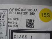 Radio 1K0035186aa Volkswagen Passat (3C2) Limousine 2.0 TDI 16V 140 (CBAB) 2009 CBAB