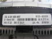 Bedienung Klimaanlage A2218204697 Mercedes-Benz Clase S (BM 221) Lim. (06.2005->) 3.0 S 350 BlueTec L (221.126) [3,0 Ltr. - 190 kW CDI 2012