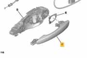 Türgriff links hinten Citroen C3 III SX 9602977380