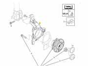 Achsschenkel links vorne Opel Zafira B A05 13197808