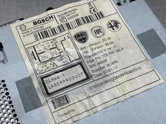 CD-Radio Fiat 500 312 7355341820 Bild CD-Radio Fiat 500 312 7355341820