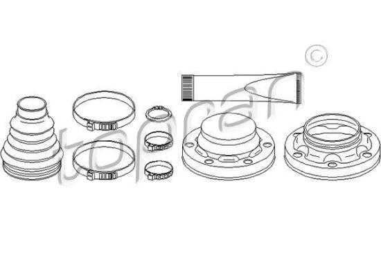 Faltenbalgsatz, Antriebswelle Bild Faltenbalgsatz, Antriebswelle