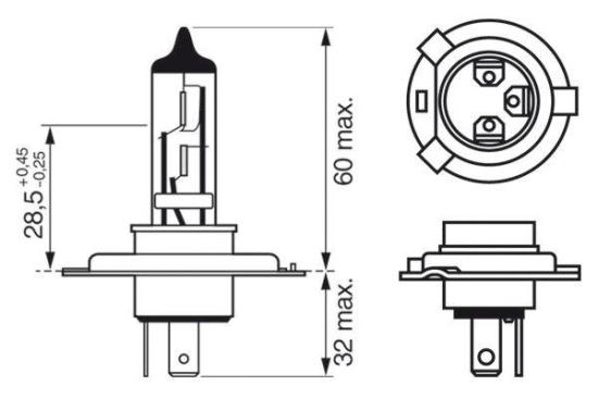Glühlampe, Fernscheinwerfer Bild Glühlampe, Fernscheinwerfer