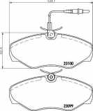 Bremsbelagsatz, Scheibenbremse