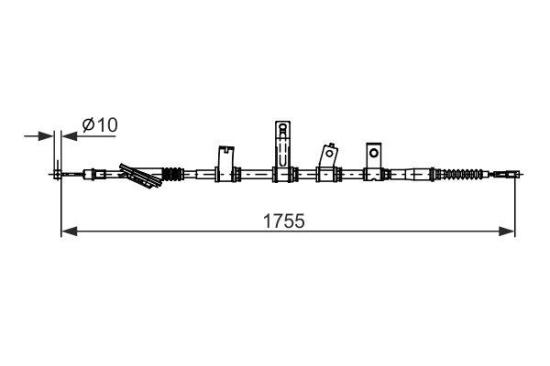 Seilzug, Feststellbremse Bild Seilzug, Feststellbremse