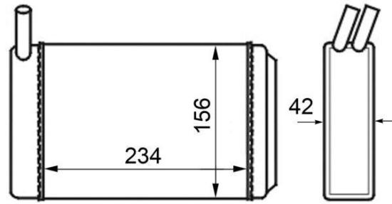Wärmetauscher, Innenraumheizung Bild Wärmetauscher, Innenraumheizung