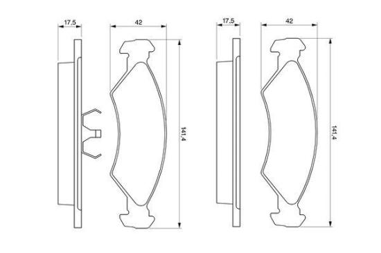 Bremsbelagsatz, Scheibenbremse Bild Bremsbelagsatz, Scheibenbremse