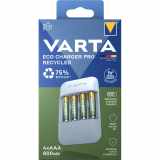 VARTA Eco Charger Pro Recycled 4x AAA 800 mAh Box