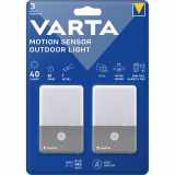VARTA Motion Sensor Outdoor Light Twin Pack exkl. Batt