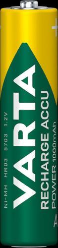 VARTA Recharge Accu Power AAA 1000 mAh Blister 2 Bild VARTA Recharge Accu Power AAA 1000 mAh Blister 2
