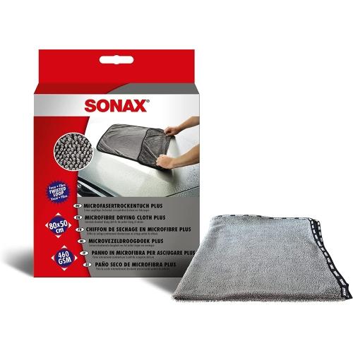 SONAX MicrofaserTrockenTuch Plus (1 Stück) im Großformat zur perfekten, streifenfreien Trocknung von Fahrzeugen Weiß 1x Bild SONAX MicrofaserTrockenTuch Plus (1 Stück) im Großformat zur perfekten, streifenfreien Trocknung von Fahrzeugen Weiß 1x
