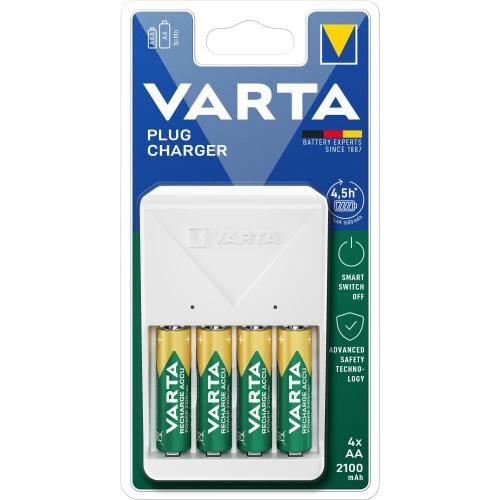 VARTA Plug Charger 4x AA 2100 mAh 56706 Bild VARTA Plug Charger 4x AA 2100 mAh 56706