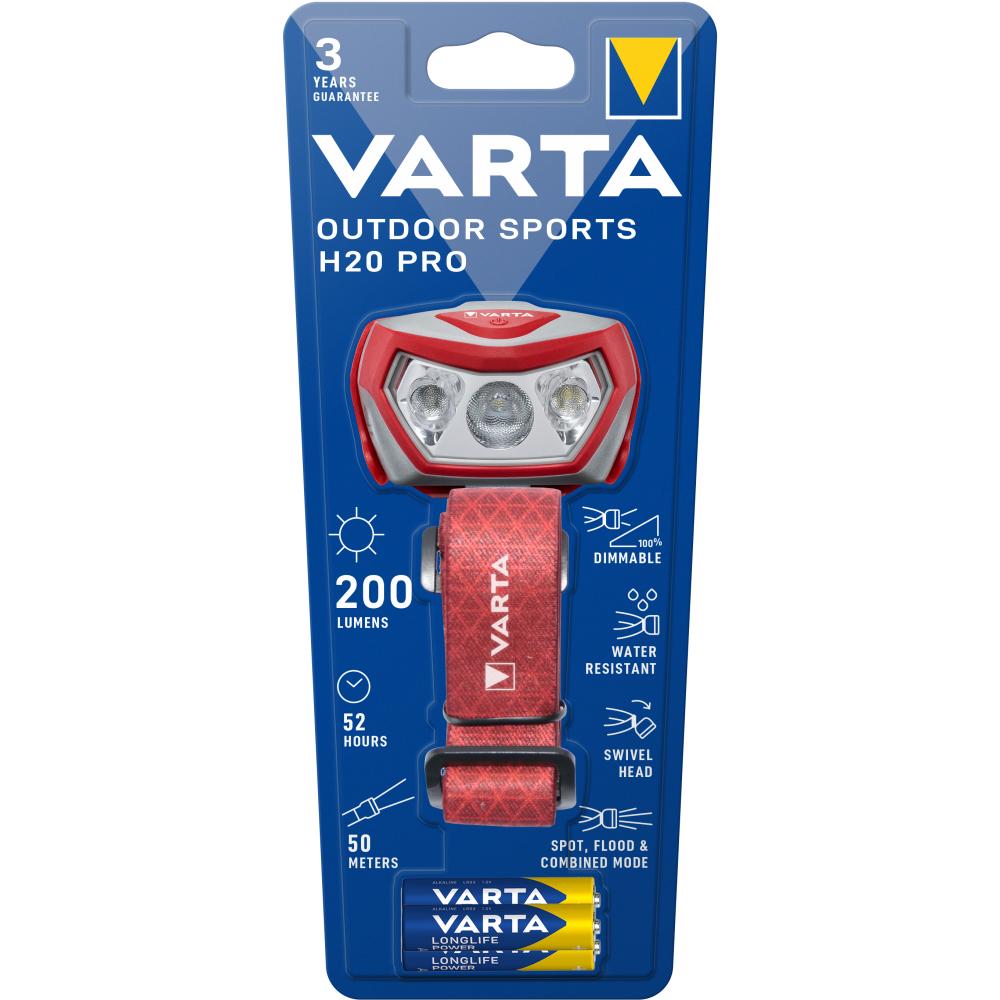 VARTA Outdoor Sports H20 Pro 3AAA mit Batt.