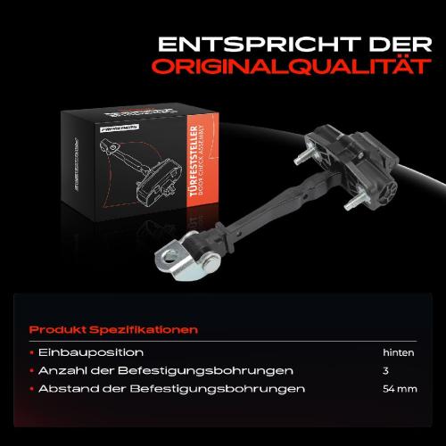 Frankberg 1x Türfeststeller Türfangband Türstopper Hinten für Opel Grandland X Citroën C5 DS DS7 Crossback Bild Frankberg 1x Türfeststeller Türfangband Türstopper Hinten für Opel Grandland X Citroën C5 DS DS7 Crossback