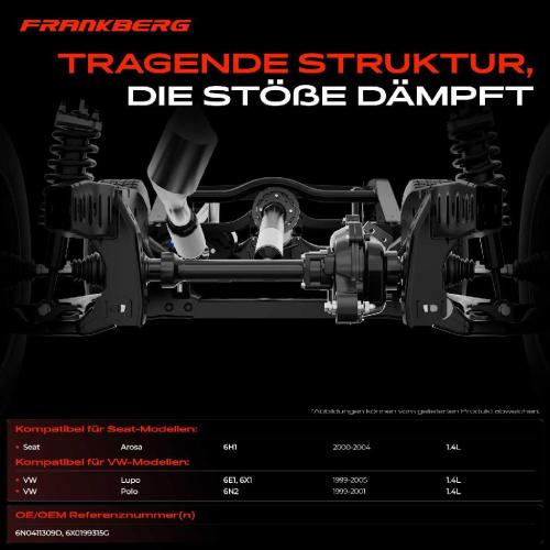 1x Achskörper Achsträger Motorträger Vorderachse für Seat Arosa 6H VW Polo Lupo 60 6X1 Bild 1x Achskörper Achsträger Motorträger Vorderachse für Seat Arosa 6H VW Polo Lupo 60 6X1