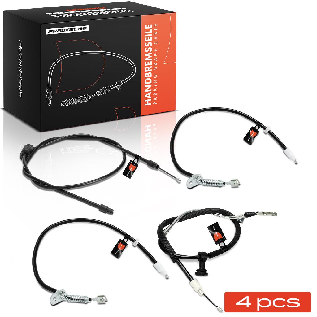 4x Seilzug Feststellbremse Vorderachse für Mercedes-Benz GLK-Klasse X204