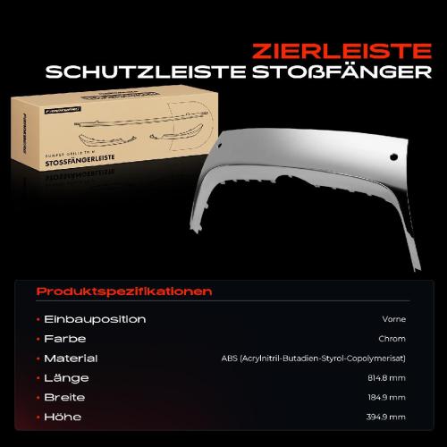 1x Zierleiste Schutzleiste Stoßfänger Vorne für VW Golf V 1K5 Jetta III 1K2 2004-2010 Bild 1x Zierleiste Schutzleiste Stoßfänger Vorne für VW Golf V 1K5 Jetta III 1K2 2004-2010