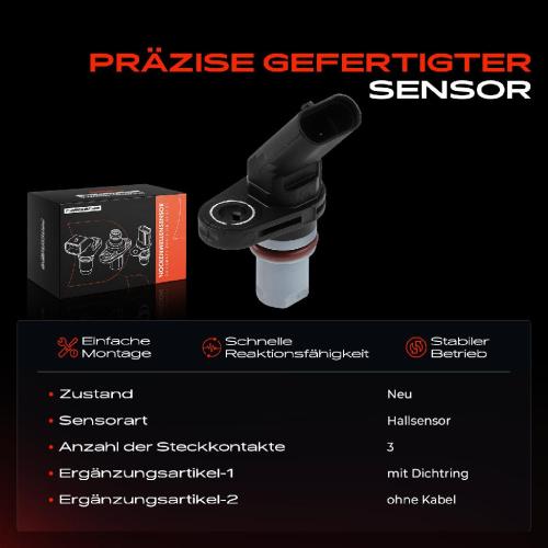 1x Nockenwellenposition Sensor für VW Golf VI Audi A3 8P Seat Leon 1P Skoda Octavia Bild 1x Nockenwellenposition Sensor für VW Golf VI Audi A3 8P Seat Leon 1P Skoda Octavia