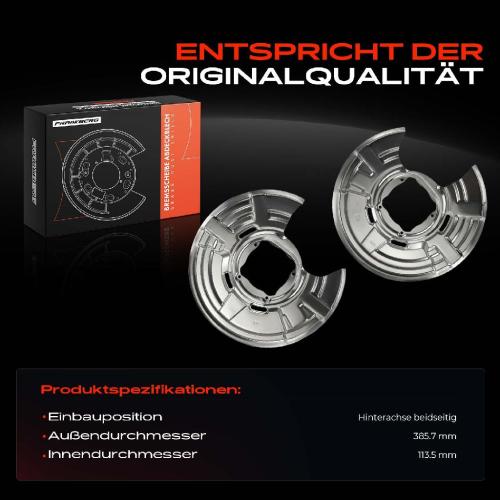 Frankberg 2x Ankerblech Bremsscheibe Hinterachse Beidseitig für BMW F10 518d F11 518d F12 640d F13 650i Bild Frankberg 2x Ankerblech Bremsscheibe Hinterachse Beidseitig für BMW F10 518d F11 518d F12 640d F13 650i