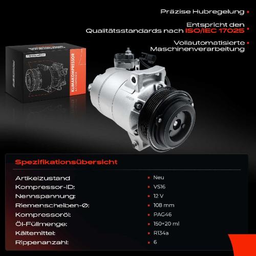 1x Klimakompressor für Ford B-Max JK Fiesta VI Tourneo Courier B460 Bild 1x Klimakompressor für Ford B-Max JK Fiesta VI Tourneo Courier B460