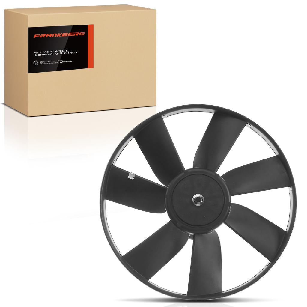 Frankberg 1x Motorkühller Einfachlüfter ohne Kühlerlüfterrahmen VW Golf 3 1H Passat 35I Polo 86C Vento