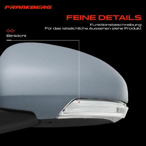 Frankberg 1x Außenspiegel Links für Toyota IQ J1 1.0L 1.3L 1.4L 2009-2015 Bild Frankberg 1x Außenspiegel Links für Toyota IQ J1 1.0L 1.3L 1.4L 2009-2015