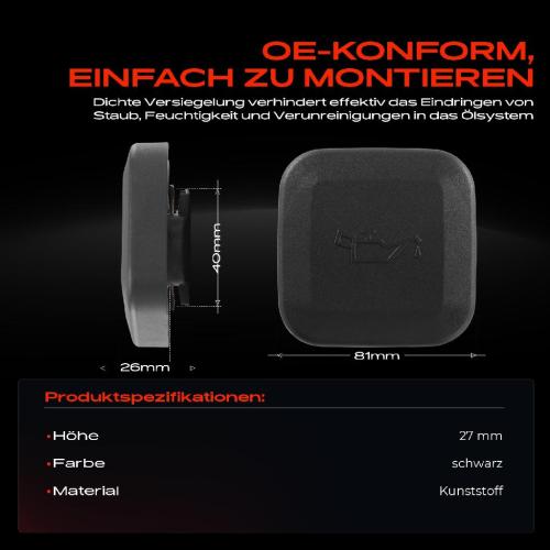1x Ölverschlusskappe Öldeckel Ölkappe für BMW E34 E36 E87 E83 Land Rover Freelander Bild 1x Ölverschlusskappe Öldeckel Ölkappe für BMW E34 E36 E87 E83 Land Rover Freelander