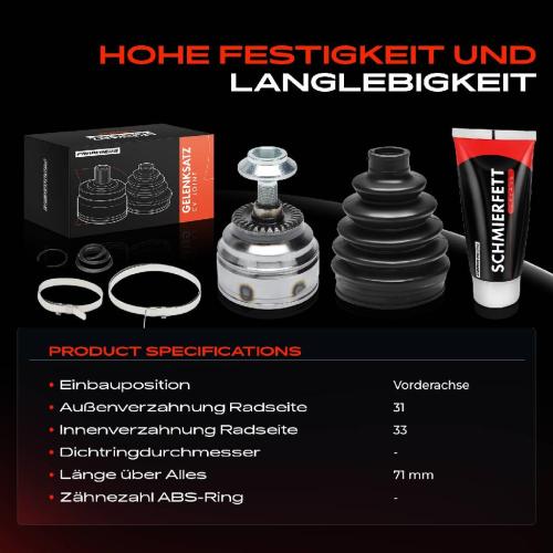 Frankberg 1x Antriebswelle Gelenksatz Vorderachse f r BMW 1er 2 Active Tourer X1 MINI Mini Bild Frankberg 1x Antriebswelle Gelenksatz Vorderachse f r BMW 1er 2 Active Tourer X1 MINI Mini