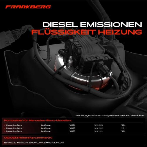 Frankberg 1x Diesel Beheizung Tankeinheit (Harnstoffeinspritzung) für Mercedes-Benz M-Klasse W166 2010-2015 Bild Frankberg 1x Diesel Beheizung Tankeinheit (Harnstoffeinspritzung) für Mercedes-Benz M-Klasse W166 2010-2015