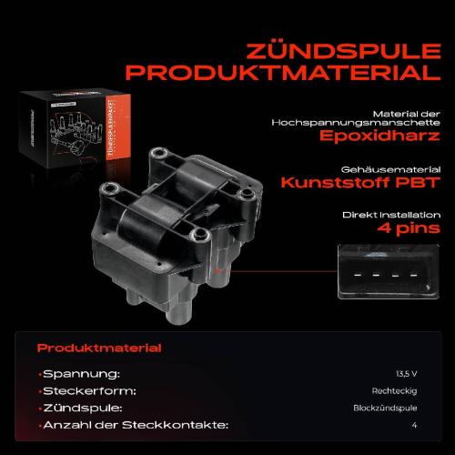 1x Zündmodul Zündspule für Opel Astra F Cabriolet Caravan CC G Stufenheck Calibra A Omega B Vectra 1992-2005 Bild 1x Zündmodul Zündspule für Opel Astra F Cabriolet Caravan CC G Stufenheck Calibra A Omega B Vectra 1992-2005