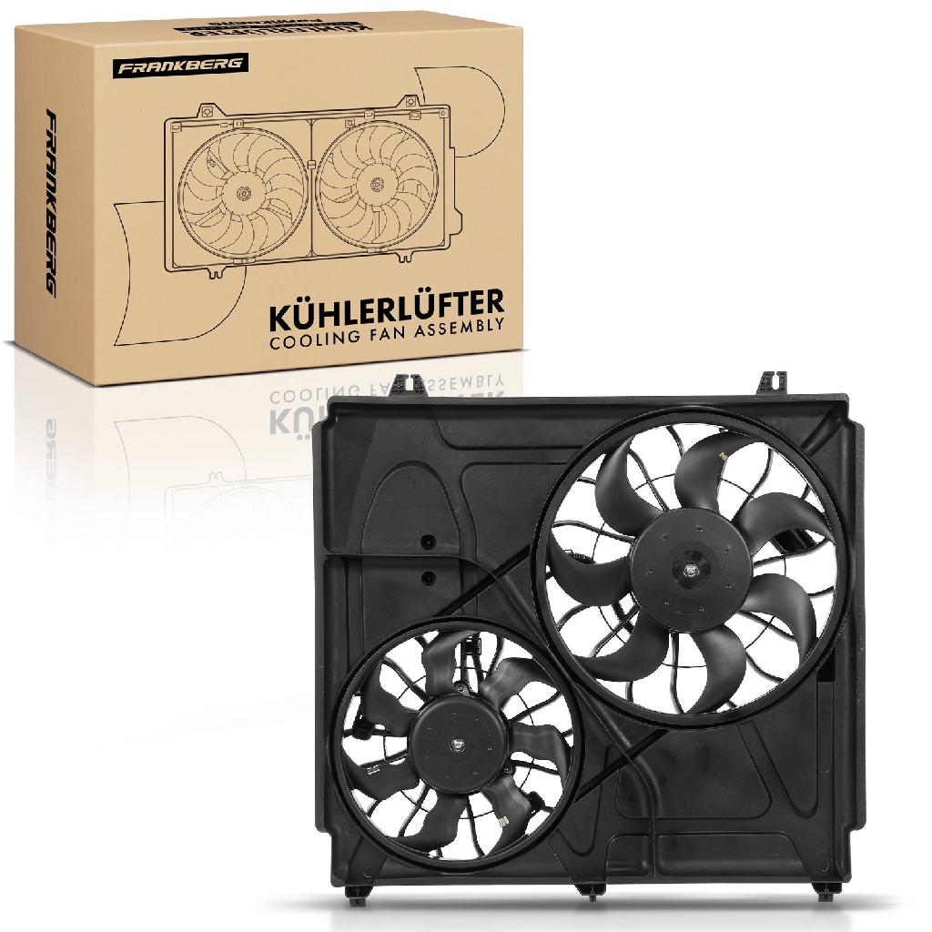 Frankberg 1x Motorkühller Doppellüfter mit Kühlerlüfterrahmen KIA Sorento I JC 2.4L 3.5L 2002-2009