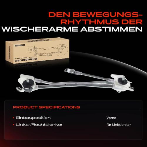 1x Wischergestänge Vorne für Nissan Micra III K12 2003-2010 Bild 1x Wischergestänge Vorne für Nissan Micra III K12 2003-2010