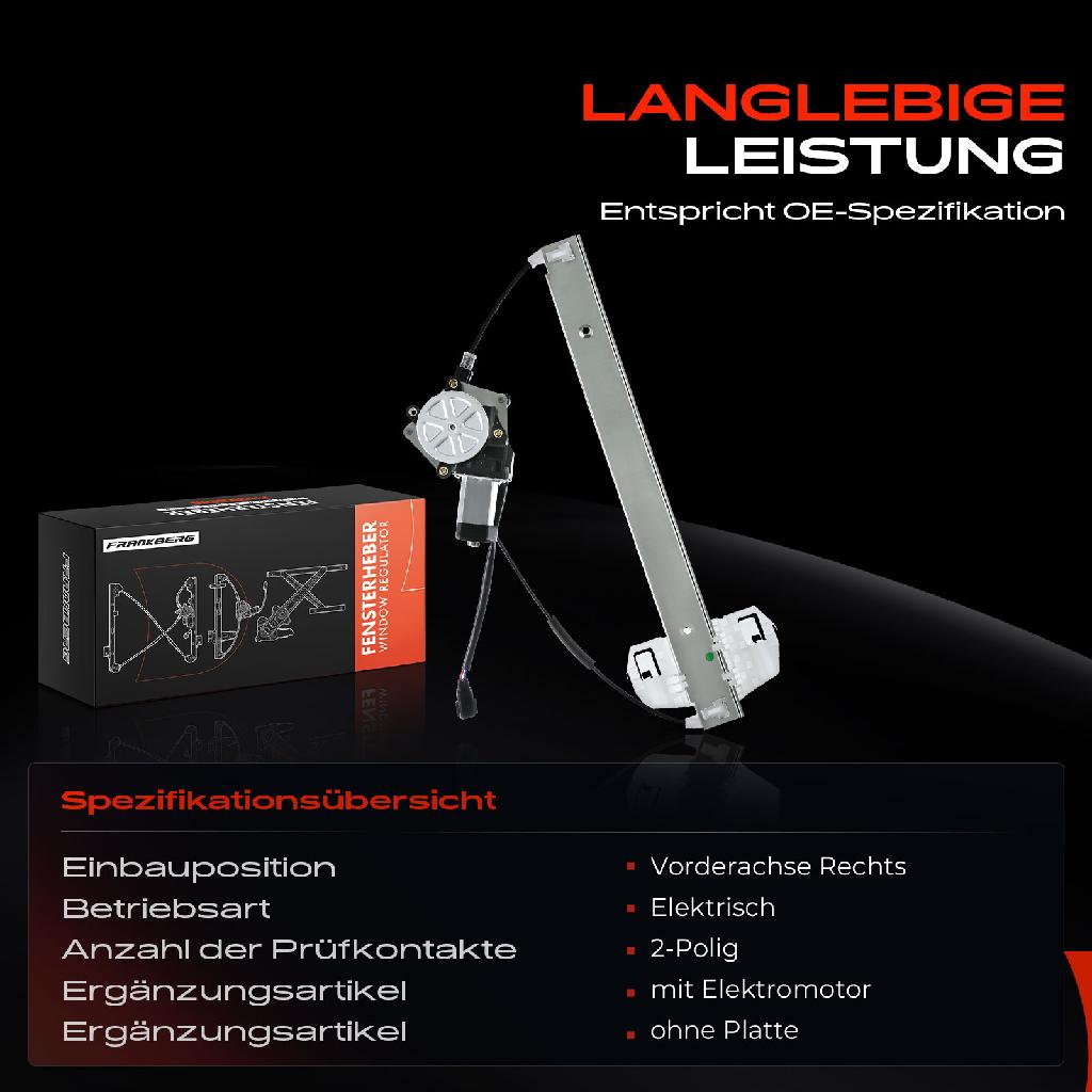 1x Fensterheber Vorne Rechts für Jeep Wrangler 3 JK SUV 07-18